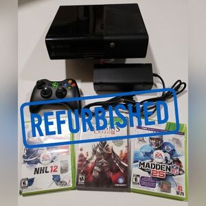 Microsoft Xbox 360 E Console + OEM Controller – Refurbished – Tested & Works